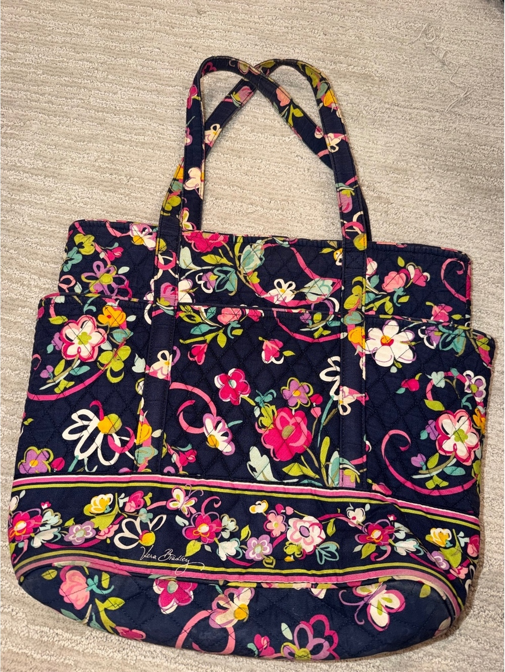 Vera Bradley floral tote bag